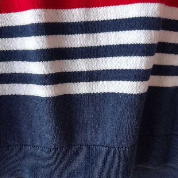 TALBOTS RED WHITE BLUE STARS STRIPES COTTON SWEATER PATRIOTIC JULY 4TH SMALL - Picture 5 of 6